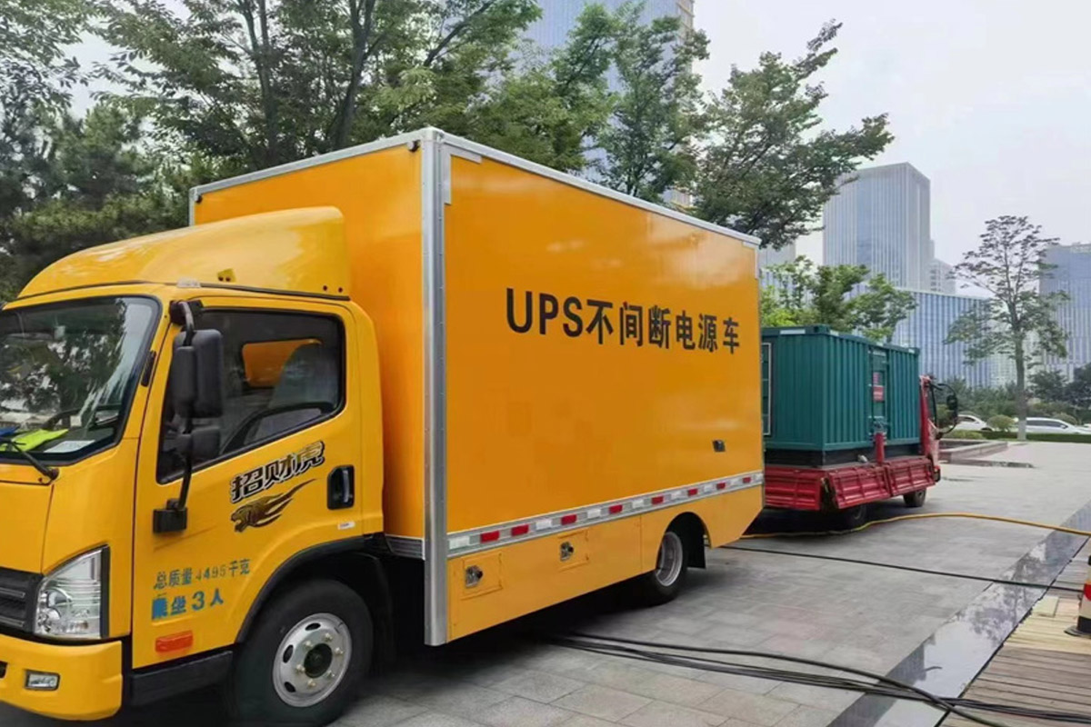 熊口管理区发电机租赁施工现场