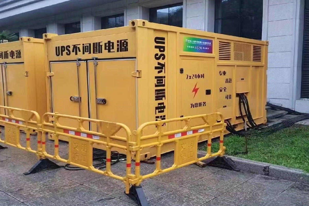 熊口管理区发电机租赁施工现场