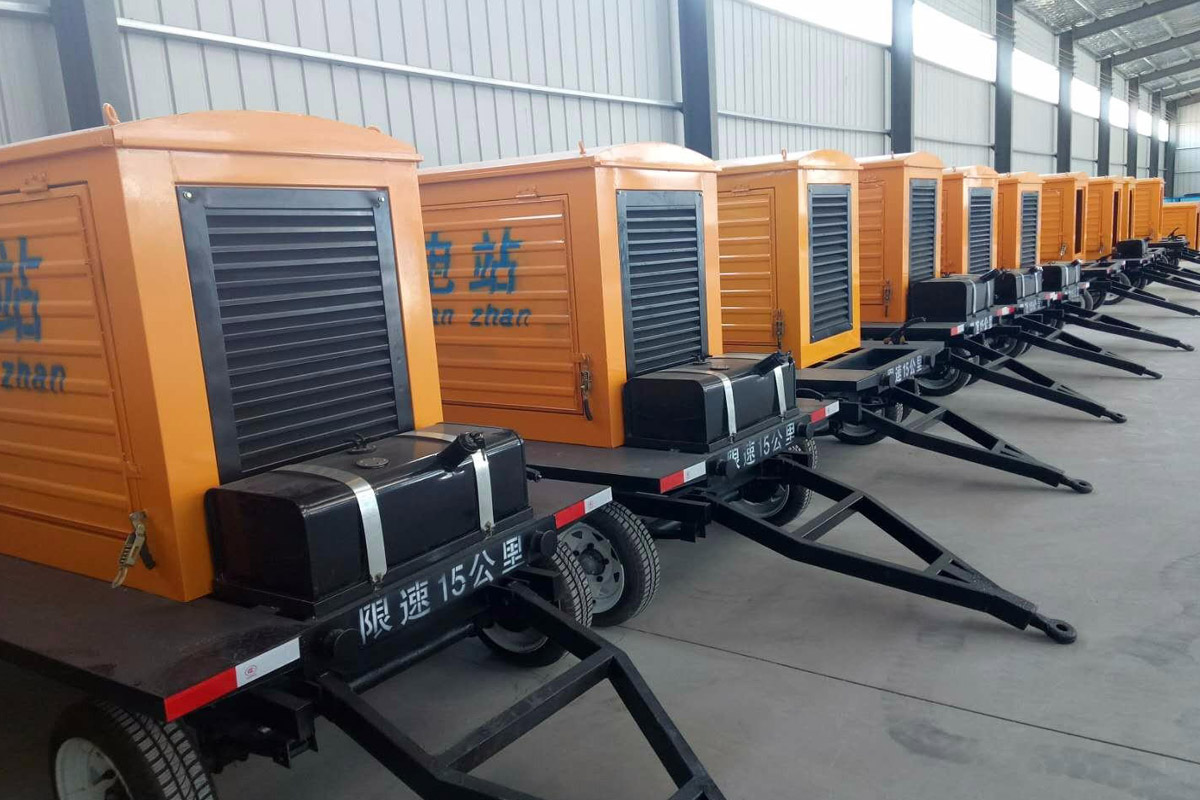 熊口管理区发电机租赁施工现场